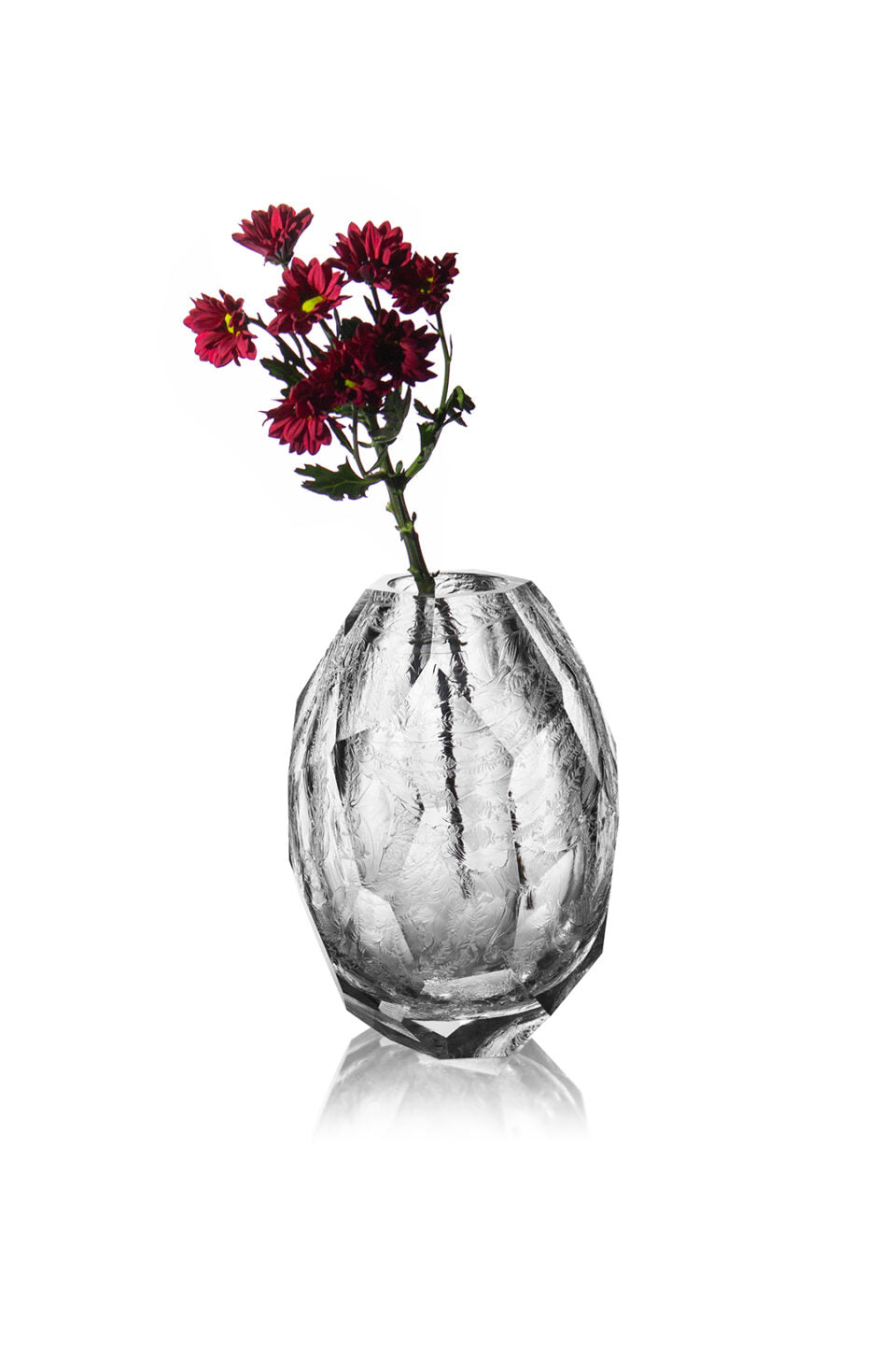 CLEAR NATURA VASE - Polished Edges